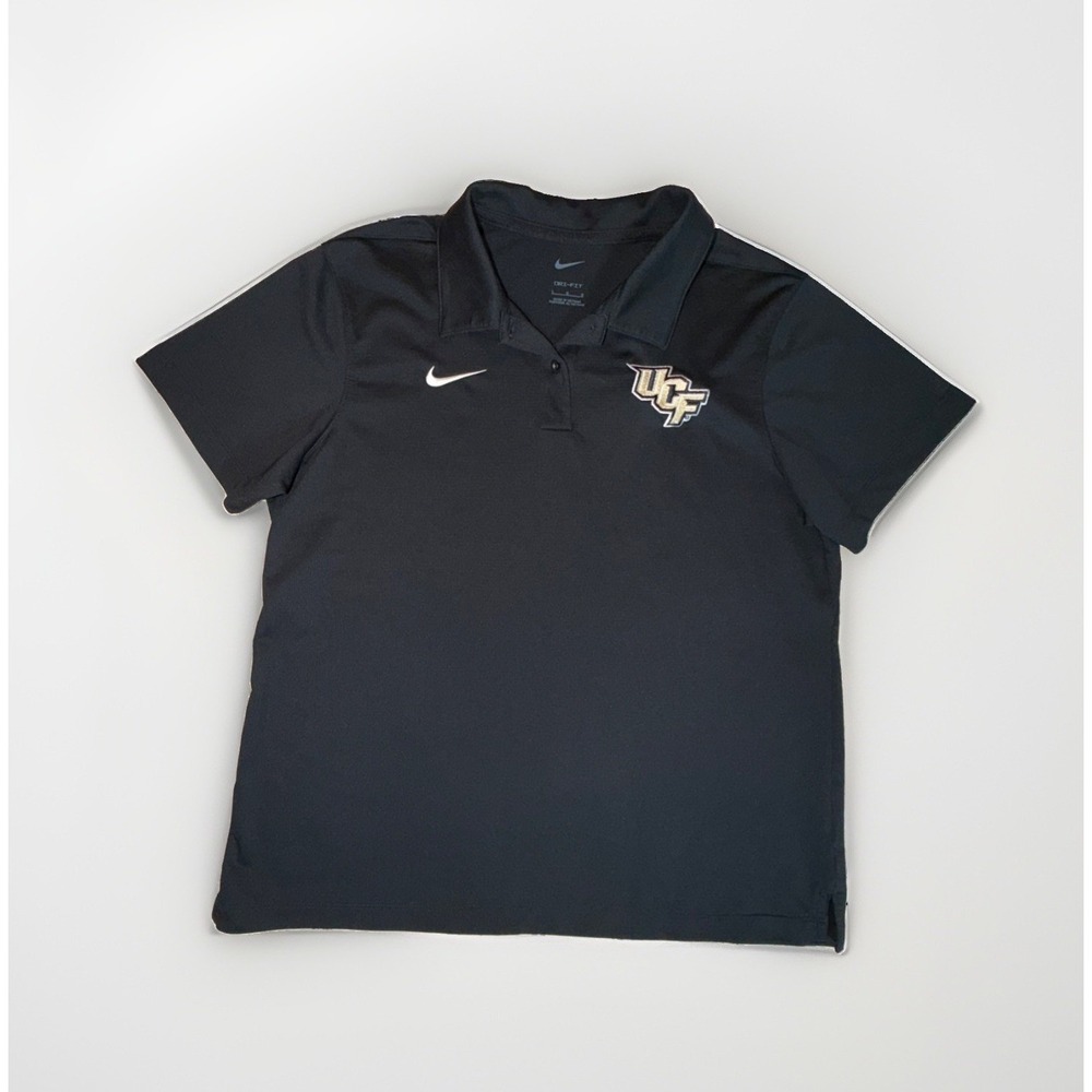 UCF Knights Nike Dri-Fit SS Shirt Polo Women's Large Black College Sports